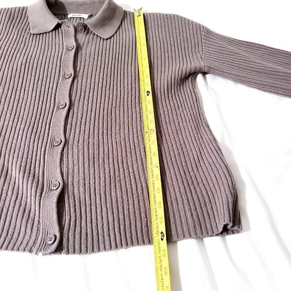 The Kate cardigan in oatmeal tan small - Picture 10 of 12